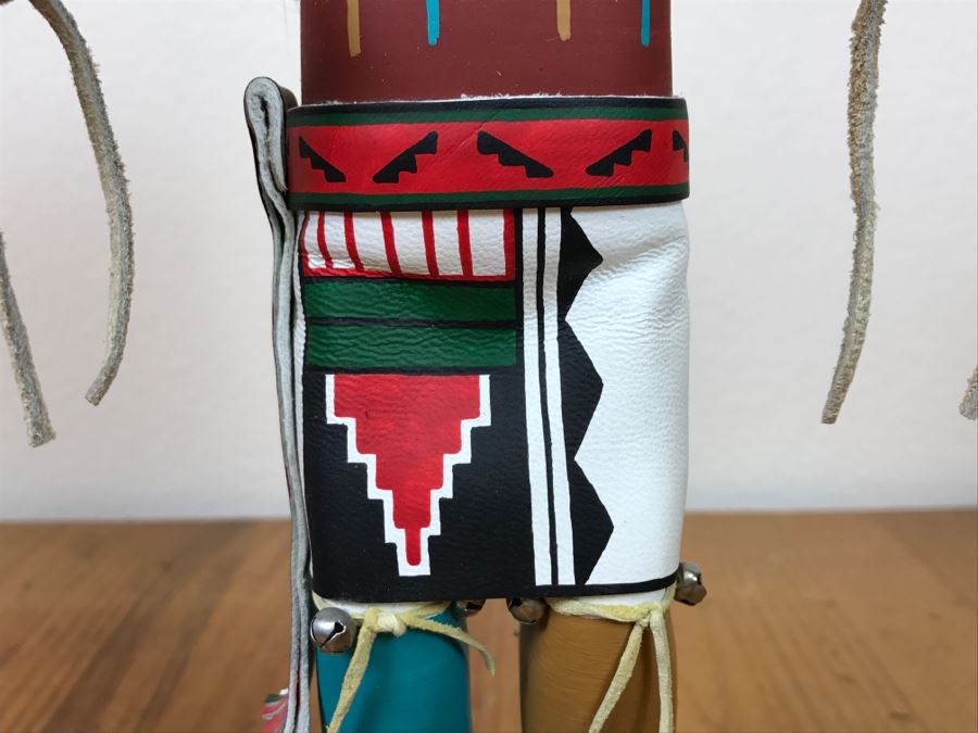 Signed Kachina Doll Sun Nolan Chee Vintage 1994 5.5'W X 12'H [Photo 5]