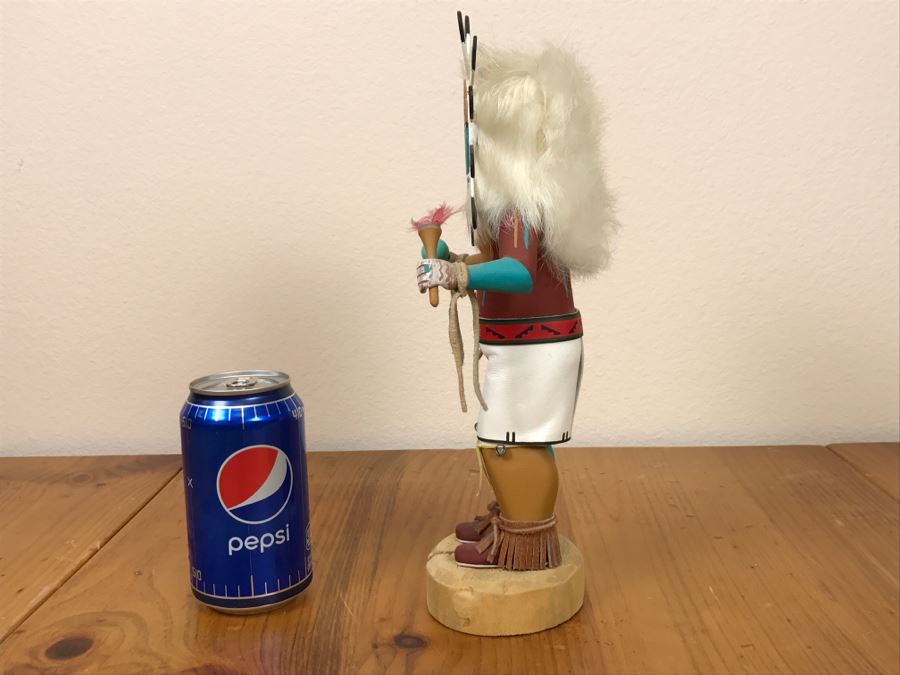 Signed Kachina Doll Sun Nolan Chee Vintage 1994 5.5'W X 12'H [Photo 14]