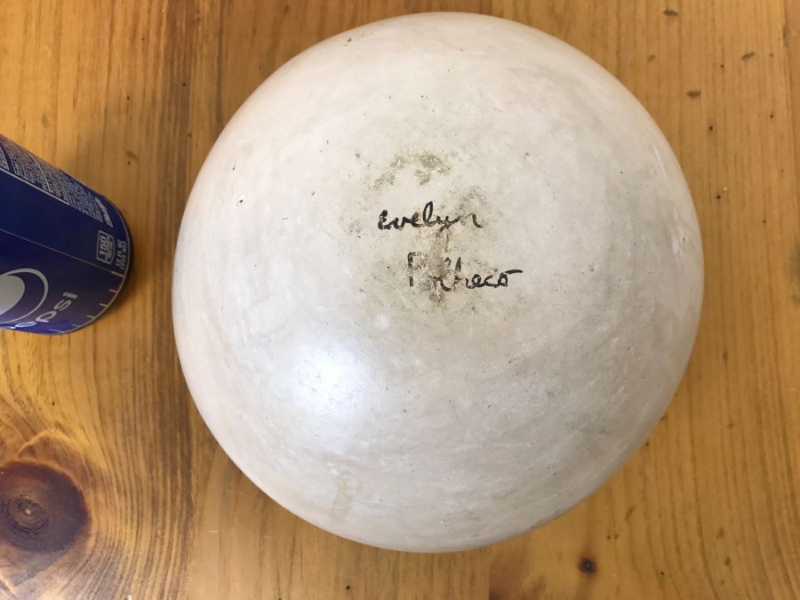 Signed Native American Pottery By Evelyn Poolheco Hopi-Tewa Potter 7'W x 4'H [Photo 12]