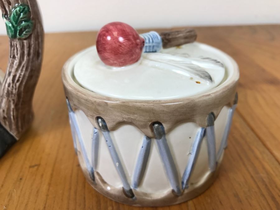 Teepee Tipi Themed Teapot With Sugar And Creamer Made In Japan [Photo 5]