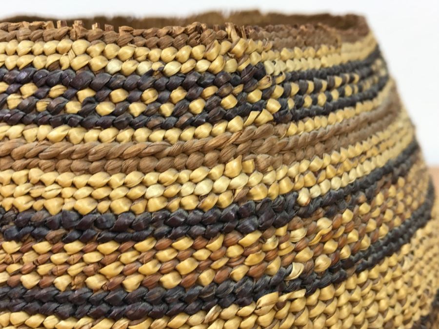 Vintage Native American Basket 8'W X 5.5'H [Photo 15]