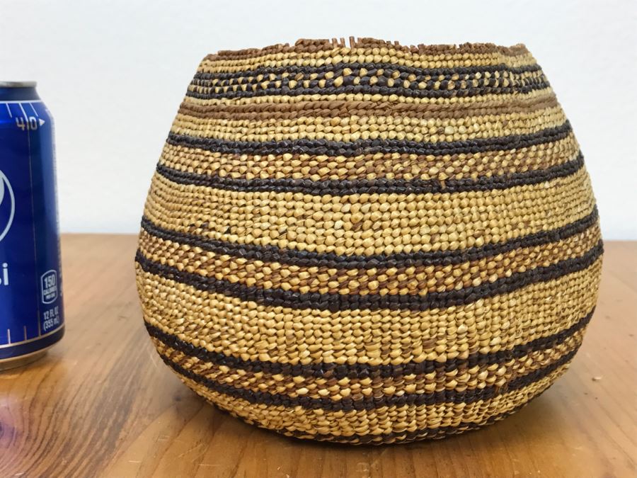 Vintage Native American Basket 8'W X 5.5'H [Photo 12]