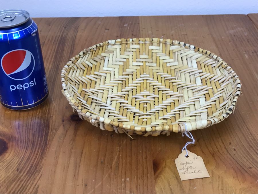 Vintage Hopi Sifter Basket 9'W X 2'H [Photo 3]