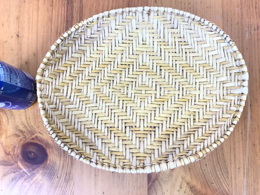Vintage Hopi Sifter Basket 12.5'W X 10'D X 2'H
