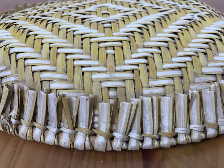 Vintage Hopi Sifter Basket 12.5'W X 10'D X 2'H [Photo 15]