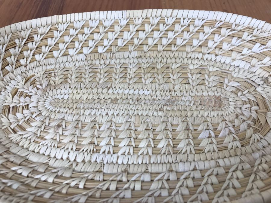 Vintage Native American Basket 11'W X 7'D X 1'H [Photo 6]