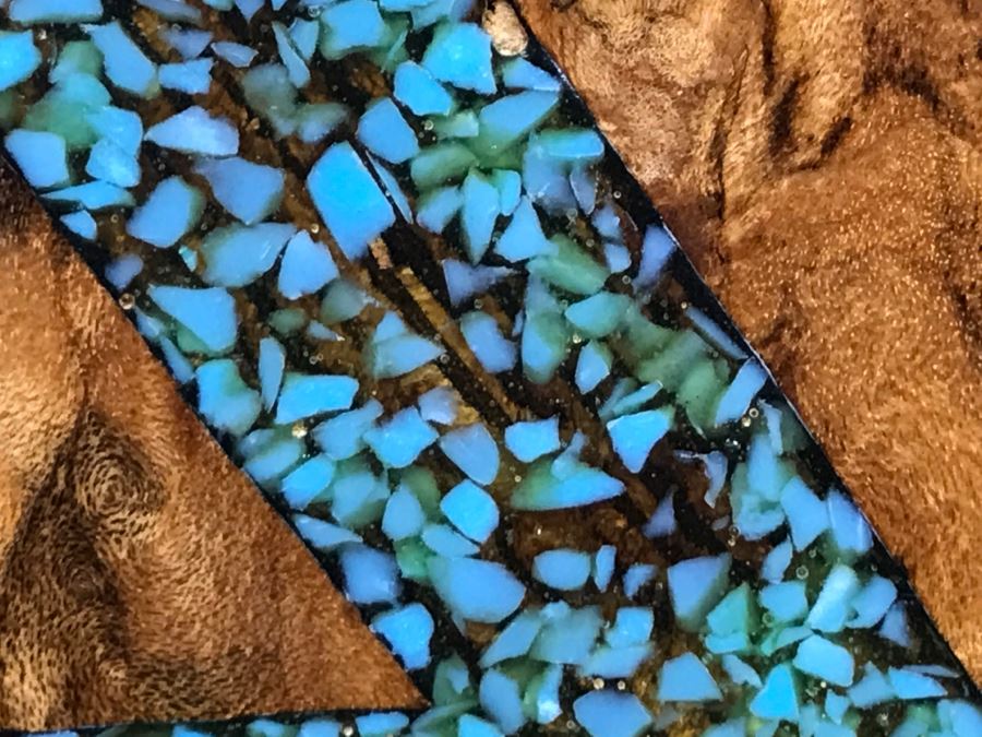 Large Turquoise Inlay Fetish Bear By Anthony Malpica Retailed For $950 At The Torres Gallery 19'W X 12.5'H X 9'D [Photo 6]