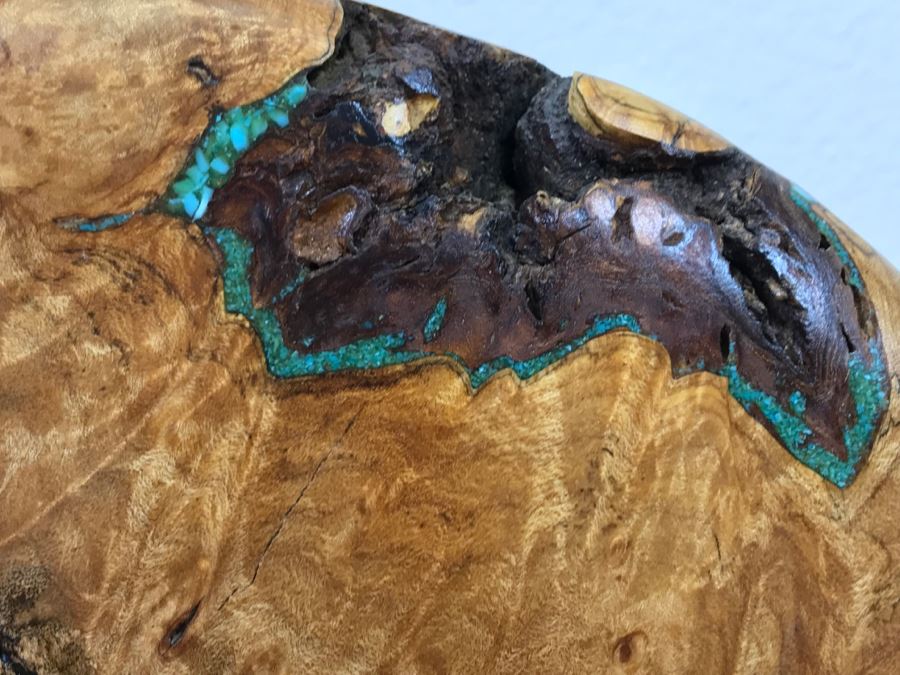 Large Turquoise Inlay Fetish Bear By Anthony Malpica Retailed For $950 At The Torres Gallery 19'W X 12.5'H X 9'D [Photo 29]