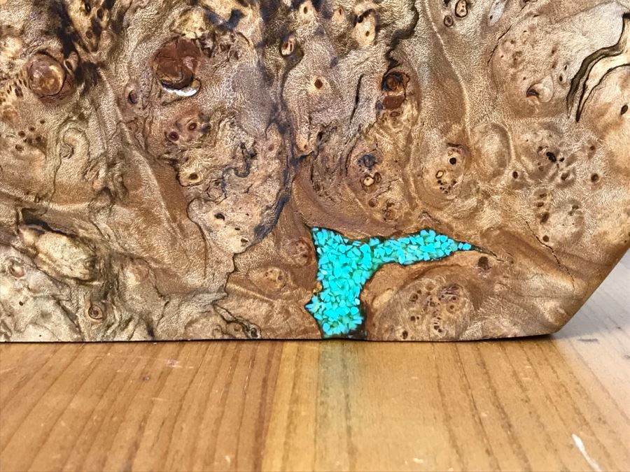 Large Turquoise Inlay Fetish Bear By Anthony Malpica Retailed For $950 At The Torres Gallery 19'W X 12.5'H X 9'D [Photo 30]