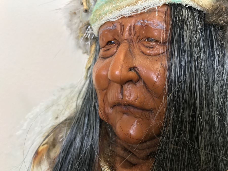 Impressive SHAMAN Sculpture By Michele Malpica AKA Misha 35'H X 18'W Retailed For $2,200 [Photo 42]