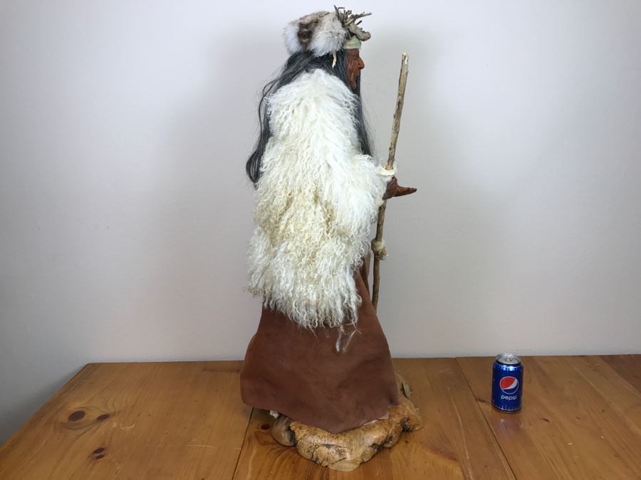 Impressive SHAMAN Sculpture By Michele Malpica AKA Misha 35'H X 18'W Retailed For $2,200 [Photo 32]