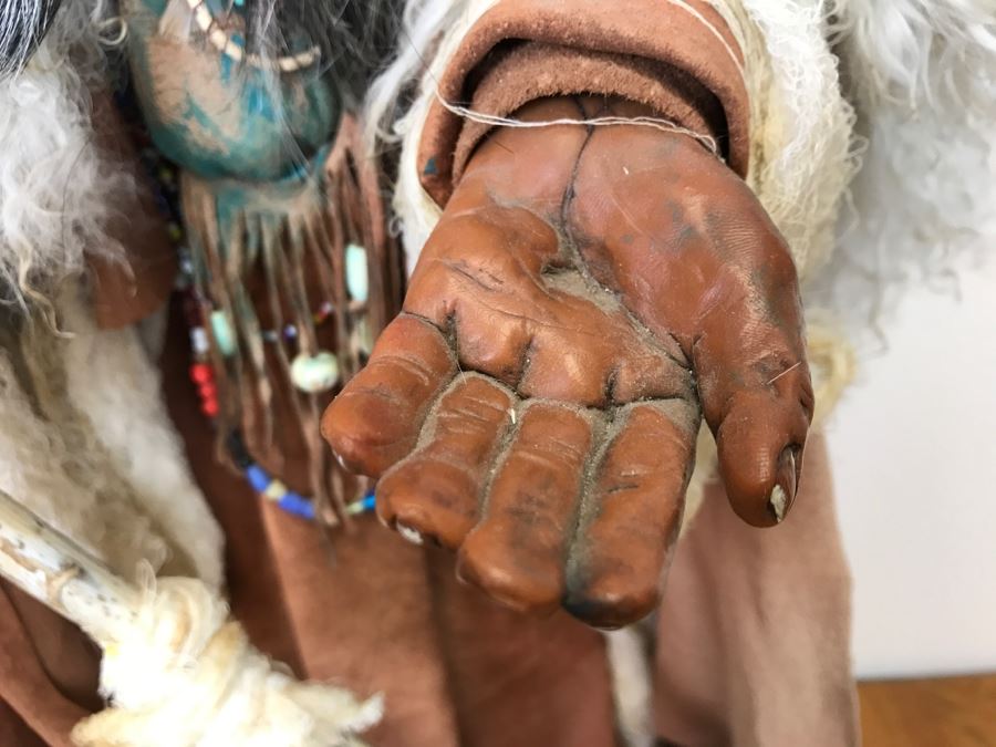 Impressive SHAMAN Sculpture By Michele Malpica AKA Misha 35'H X 18'W Retailed For $2,200 [Photo 13]