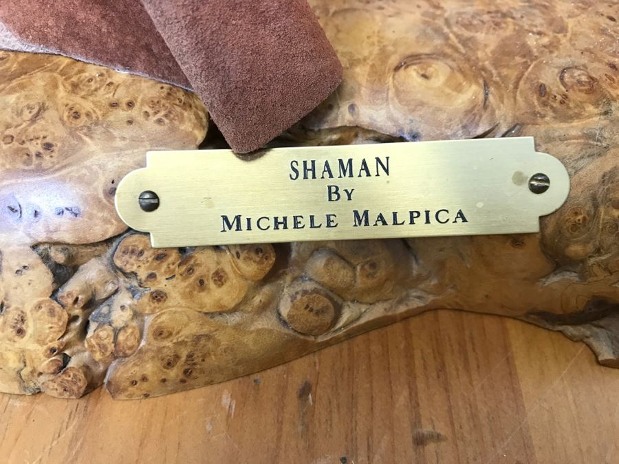 Impressive SHAMAN Sculpture By Michele Malpica AKA Misha 35'H X 18'W Retailed For $2,200 [Photo 16]