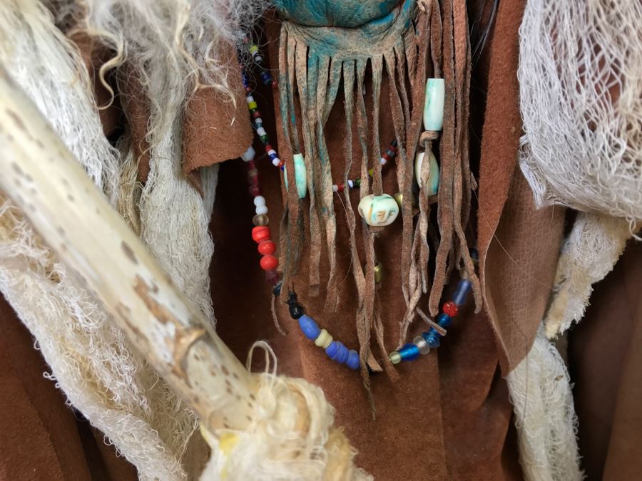 Impressive SHAMAN Sculpture By Michele Malpica AKA Misha 35'H X 18'W Retailed For $2,200 [Photo 12]