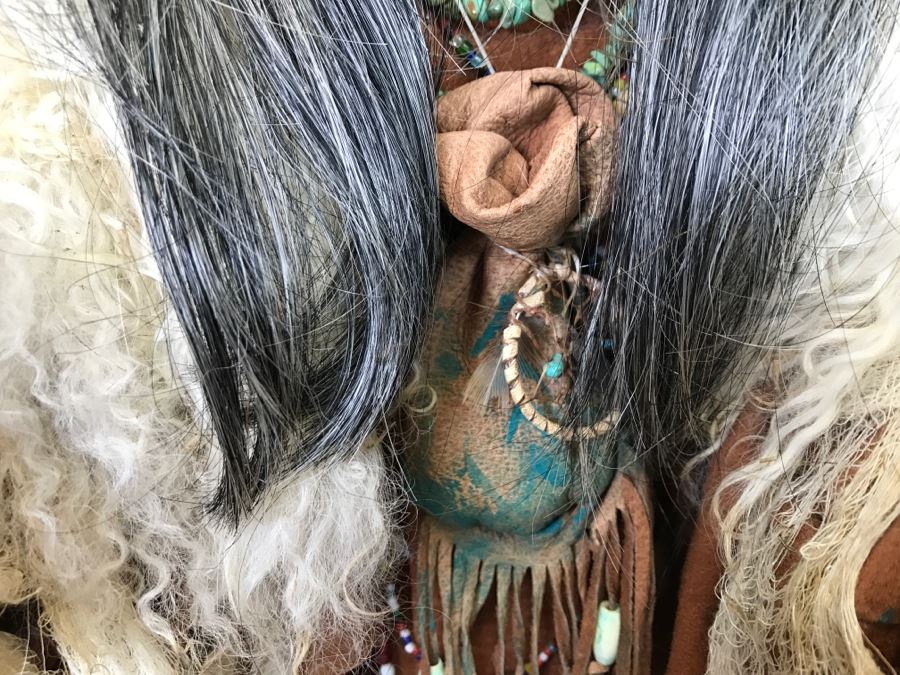 Impressive SHAMAN Sculpture By Michele Malpica AKA Misha 35'H X 18'W Retailed For $2,200 [Photo 11]