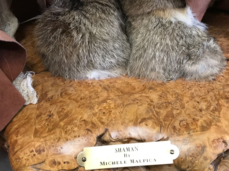 Impressive SHAMAN Sculpture By Michele Malpica AKA Misha 35'H X 18'W Retailed For $2,200 [Photo 49]