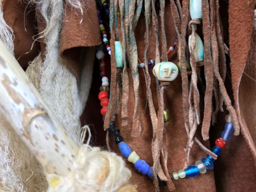 Impressive SHAMAN Sculpture By Michele Malpica AKA Misha 35'H X 18'W Retailed For $2,200 [Photo 25]