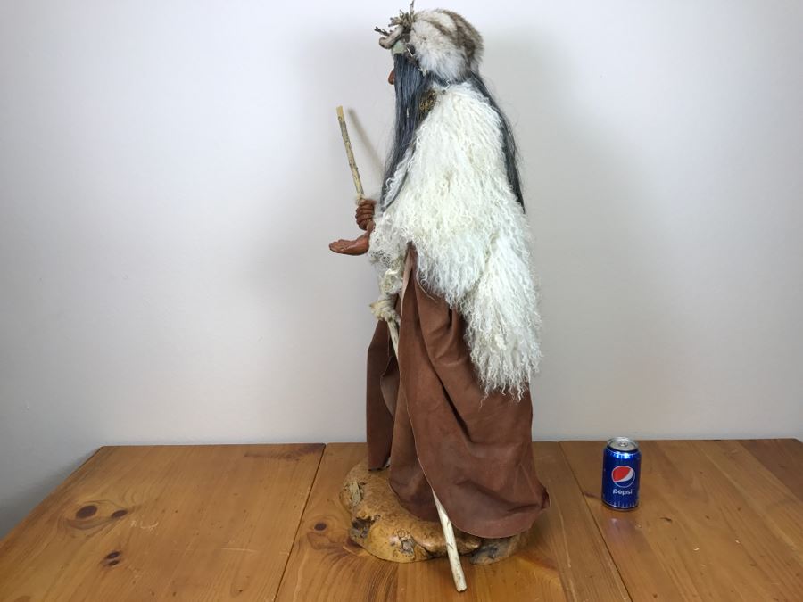 Impressive SHAMAN Sculpture By Michele Malpica AKA Misha 35'H X 18'W Retailed For $2,200 [Photo 37]