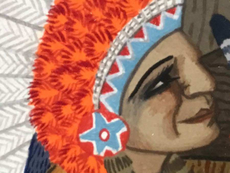 Important Pablita Velarde ORIGINAL Painting Santa Clara Pueblo, New Mexico (1918-2006) 28' X 33' Estimate $3,000-$5,000 [Photo 29]