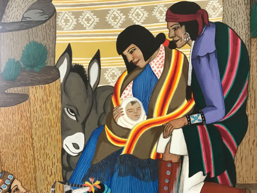 Important Pablita Velarde ORIGINAL Painting Santa Clara Pueblo, New Mexico (1918-2006) 28' X 33' Estimate $3,000-$5,000 [Photo 15]