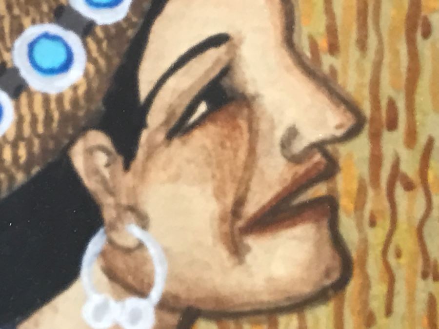 Important Pablita Velarde ORIGINAL Painting Santa Clara Pueblo, New Mexico (1918-2006) 28' X 33' Estimate $3,000-$5,000 [Photo 27]