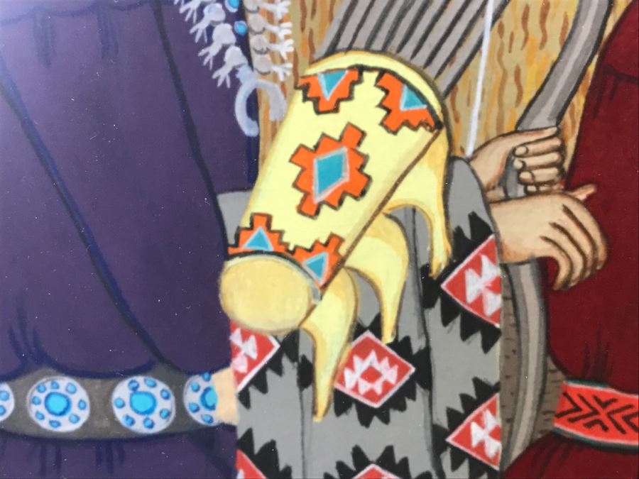 Important Pablita Velarde ORIGINAL Painting Santa Clara Pueblo, New Mexico (1918-2006) 28' X 33' Estimate $3,000-$5,000 [Photo 25]