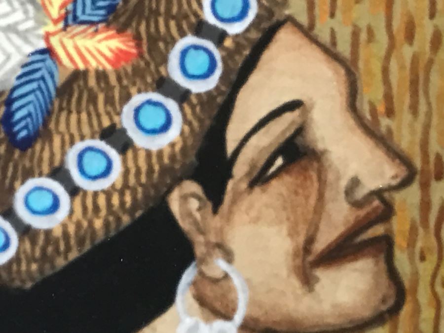 Important Pablita Velarde ORIGINAL Painting Santa Clara Pueblo, New Mexico (1918-2006) 28' X 33' Estimate $3,000-$5,000 [Photo 28]