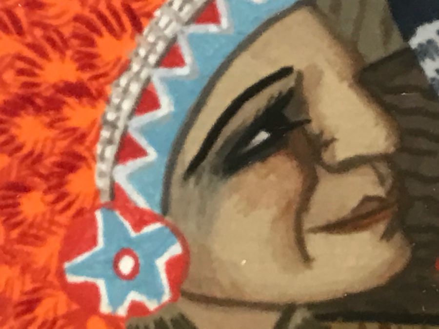 Important Pablita Velarde ORIGINAL Painting Santa Clara Pueblo, New Mexico (1918-2006) 28' X 33' Estimate $3,000-$5,000 [Photo 30]