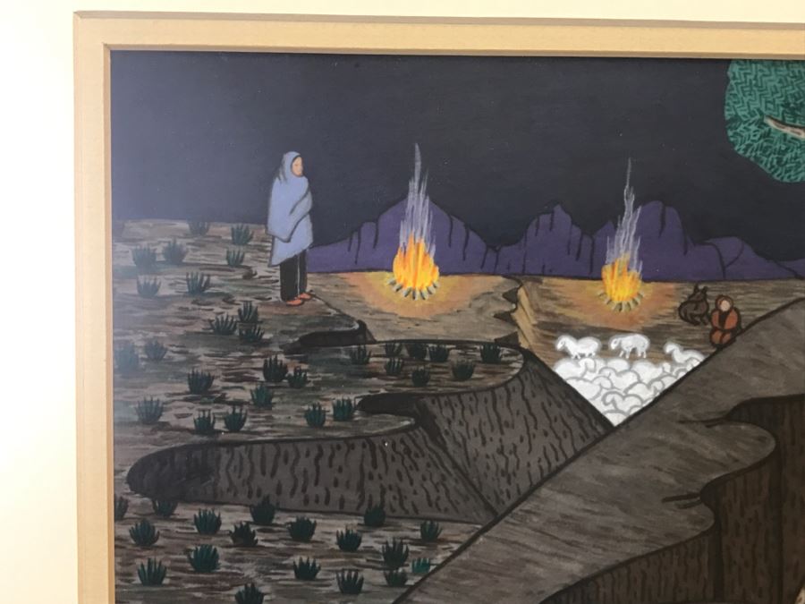 Important Pablita Velarde ORIGINAL Painting Santa Clara Pueblo, New Mexico (1918-2006) 28' X 33' Estimate $3,000-$5,000 [Photo 20]