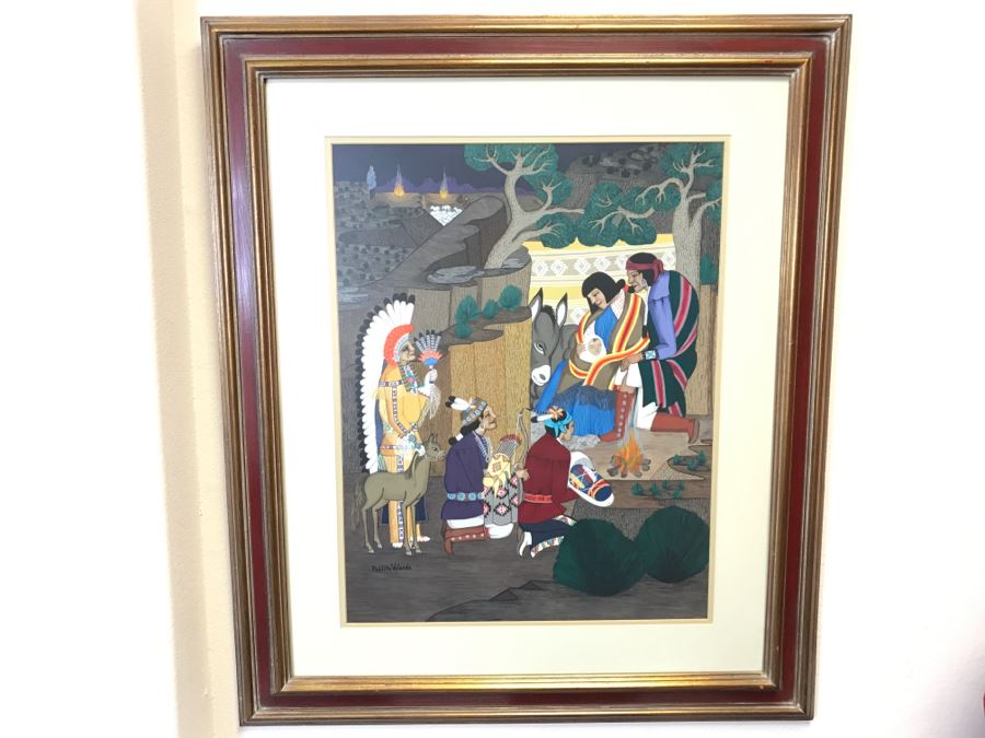 Important Pablita Velarde ORIGINAL Painting Santa Clara Pueblo, New Mexico (1918-2006) 28' X 33' Estimate $3,000-$5,000 [Photo 41]