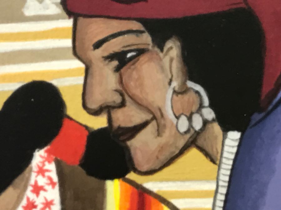 Important Pablita Velarde ORIGINAL Painting Santa Clara Pueblo, New Mexico (1918-2006) 28' X 33' Estimate $3,000-$5,000 [Photo 24]