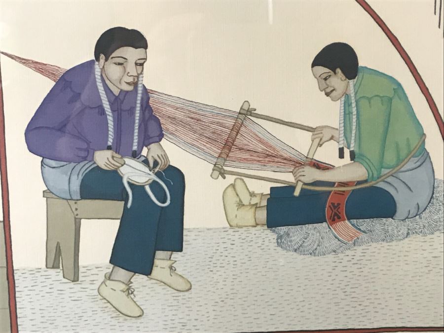 Vintage 1975 Hand Signed Pablita Velarde Limited Edition Framed Print 178 Of 250 25'W X 25'H [Photo 7]