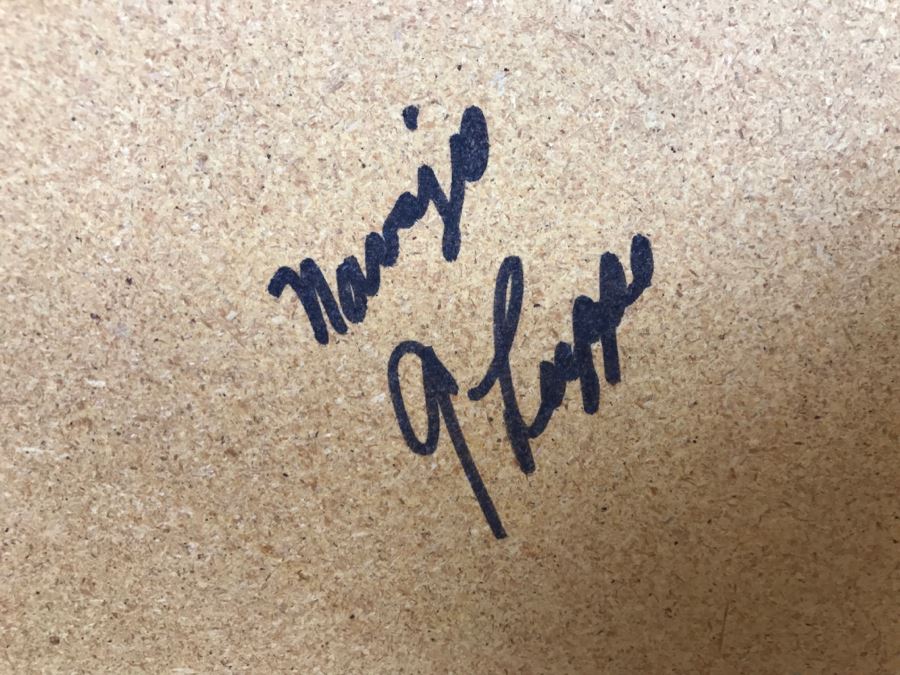 Signed Navajo Sand Painting Titled 'Whirling Logs' With Hand Written Story On Back Hand Signed 24'W X 24'H [Photo 31]