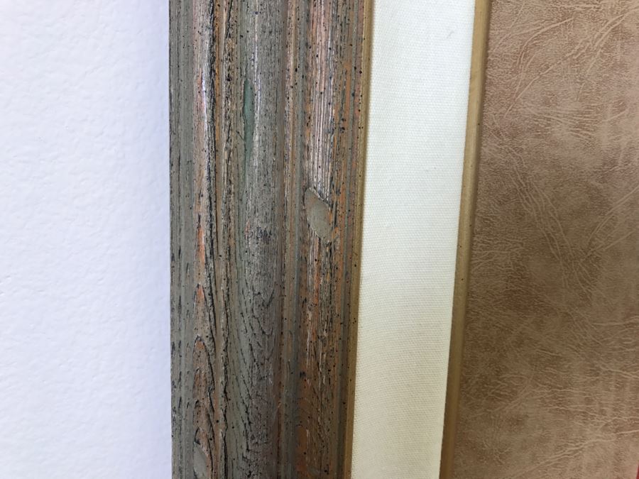 Hand Signed Judith Durr Choctaw Artist Print Showing Native American Beaded Moccasins In Nicely Matted Frame Featuring Actual Bead Pattern 33'W X 40'H [Photo 18]