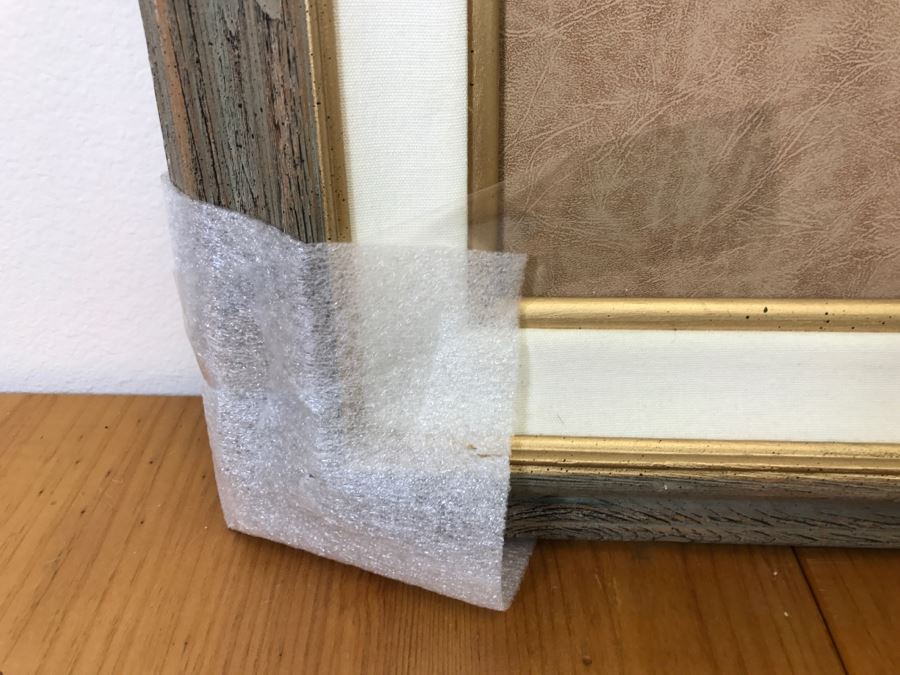 Hand Signed Judith Durr Choctaw Artist Print Showing Native American Beaded Moccasins In Nicely Matted Frame Featuring Actual Bead Pattern 33'W X 40'H [Photo 17]