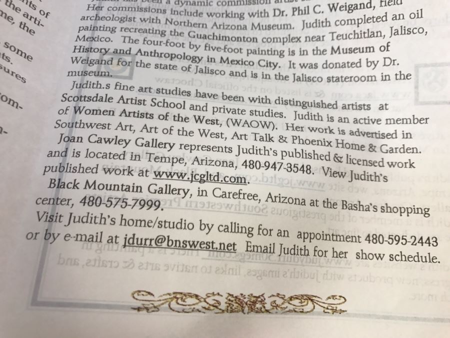 Hand Signed Judith Durr Choctaw Artist Print Showing Native American Beaded Moccasins In Nicely Matted Frame Featuring Actual Bead Pattern 33'W X 40'H [Photo 21]