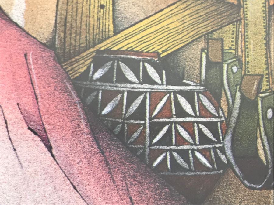 Native American Amada Pena Framed Print Joy Tash Gallery Scottsdale 1987 31W X 26'H [Photo 15]