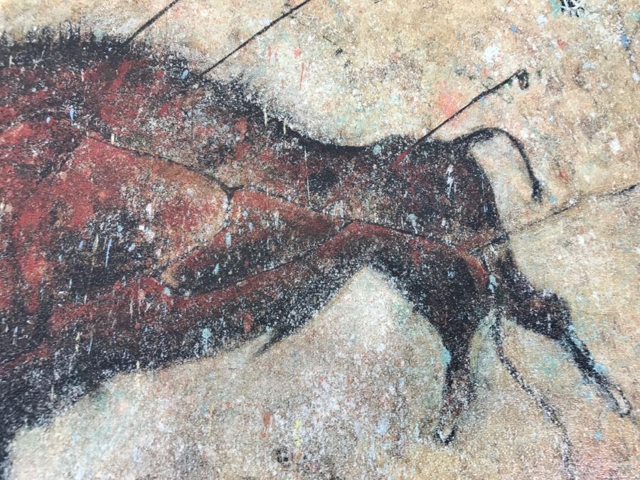 Decorative Canvas Print Of Buffalo Native American Motif 30'W X 20'H [Photo 13]