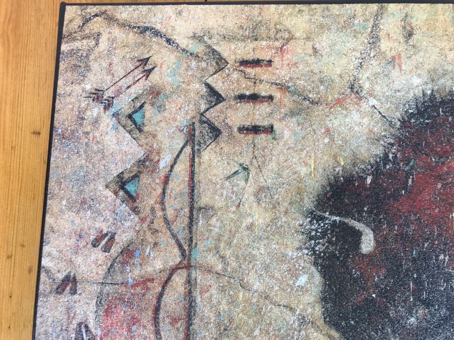 Decorative Canvas Print Of Buffalo Native American Motif 30'W X 20'H [Photo 4]