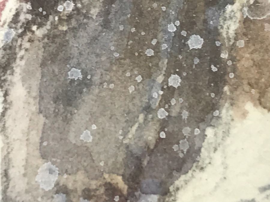 Chinese Painter Paul Kuo Original Watercolor Painting Of Native Americans Riding Horses Through Snowy Field 31'W X 25'H [Photo 23]