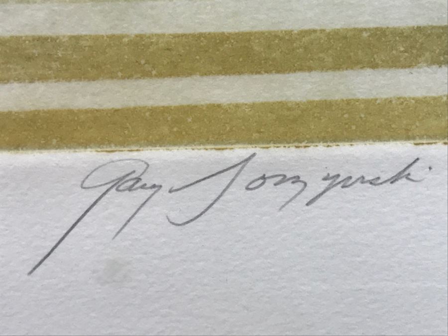 Limited Edition Etching By Gary Soszynski Titled 'Eagles Rest' 29 Of 50 With Certificate Of Authenticity On Back 29'W X 38'H [Photo 15]