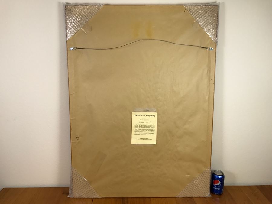 Limited Edition Etching By Gary Soszynski Titled 'Eagles Rest' 29 Of 50 With Certificate Of Authenticity On Back 29'W X 38'H [Photo 21]