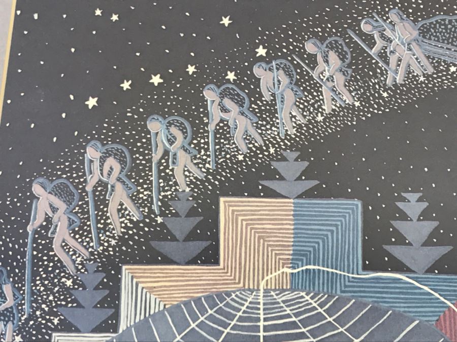 Pablita Velarde Limited Edition Print 404 Of 1500 Hand Signed By Pablita Velarde 32'W X 26'H [Photo 21]