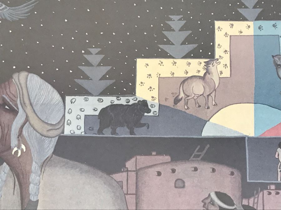 Pablita Velarde Limited Edition Print 404 Of 1500 Hand Signed By Pablita Velarde 32'W X 26'H [Photo 12]