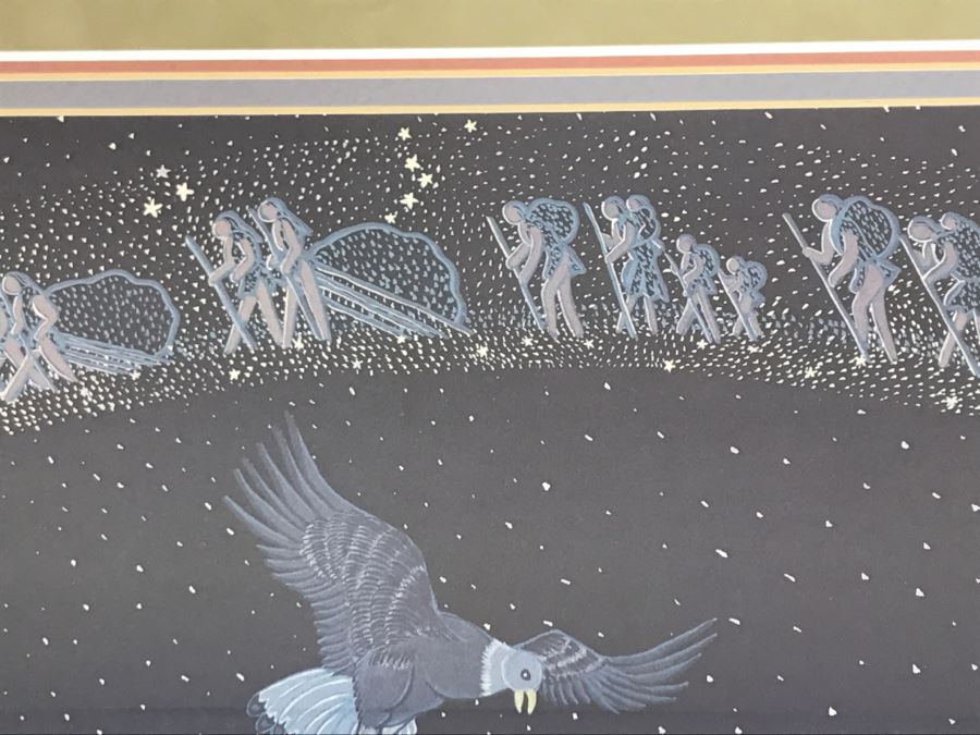 Pablita Velarde Limited Edition Print 404 Of 1500 Hand Signed By Pablita Velarde 32'W X 26'H [Photo 20]