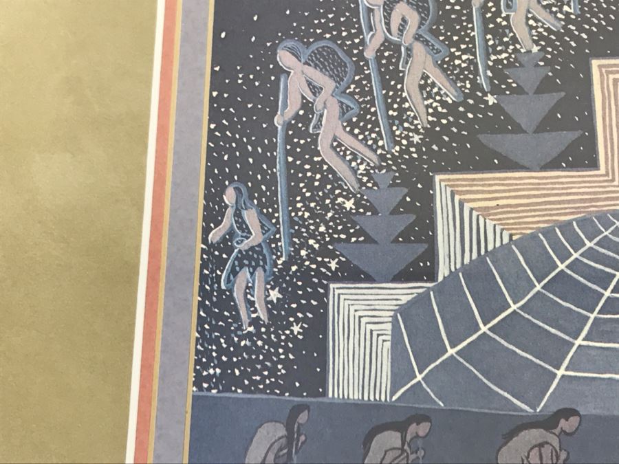 Pablita Velarde Limited Edition Print 404 Of 1500 Hand Signed By Pablita Velarde 32'W X 26'H [Photo 22]