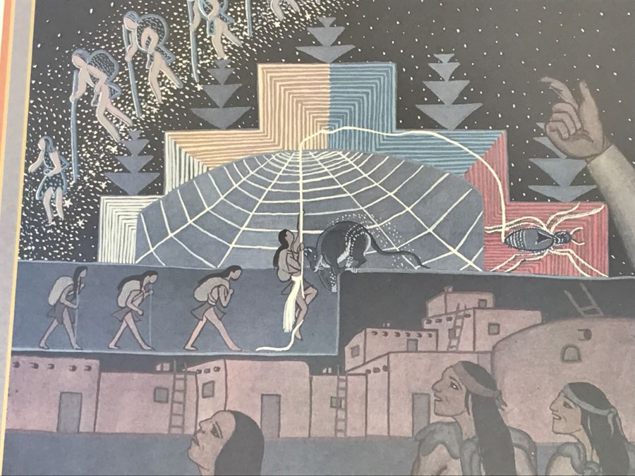 Pablita Velarde Limited Edition Print 404 Of 1500 Hand Signed By Pablita Velarde 32'W X 26'H [Photo 14]