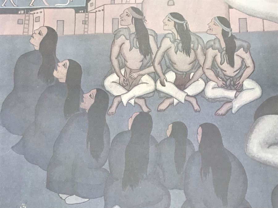 Pablita Velarde Limited Edition Print 404 Of 1500 Hand Signed By Pablita Velarde 32'W X 26'H [Photo 5]