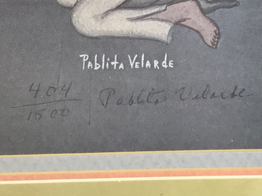 Pablita Velarde Limited Edition Print 404 Of 1500 Hand Signed By Pablita Velarde 32'W X 26'H [Photo 23]