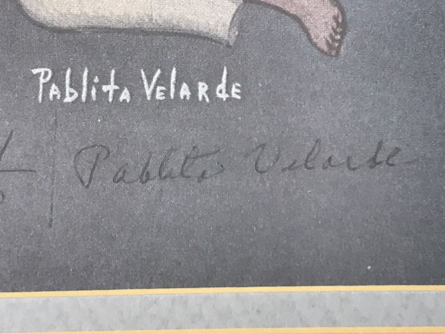 Pablita Velarde Limited Edition Print 404 Of 1500 Hand Signed By Pablita Velarde 32'W X 26'H [Photo 25]